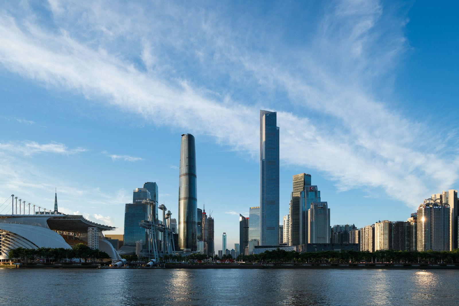 广州珠江新城与城市天际线实景摄影